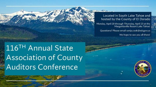 Save the Date - 116th Annual State Association of County Auditors Conference